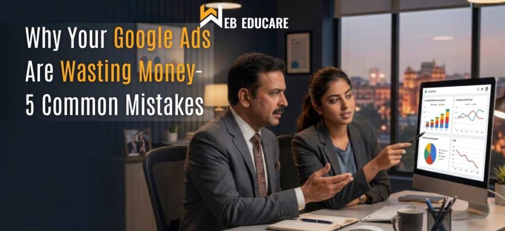 Wasting Google Ads budget because of poor targeting, weak landing pages, missing tracking, and limited campaign optimisation