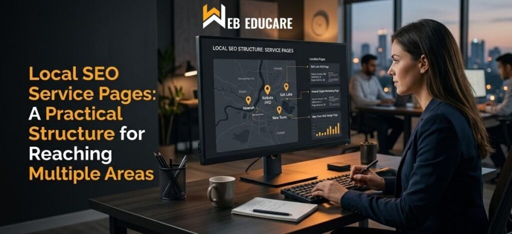 Local SEO service page strategy for reaching multiple areas