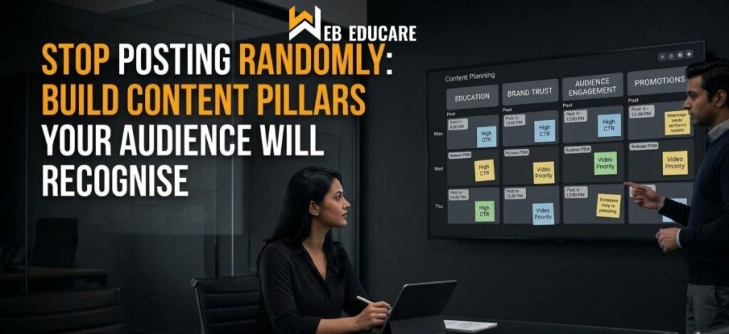 Content Pillars for consistent social media planning and audience recognition